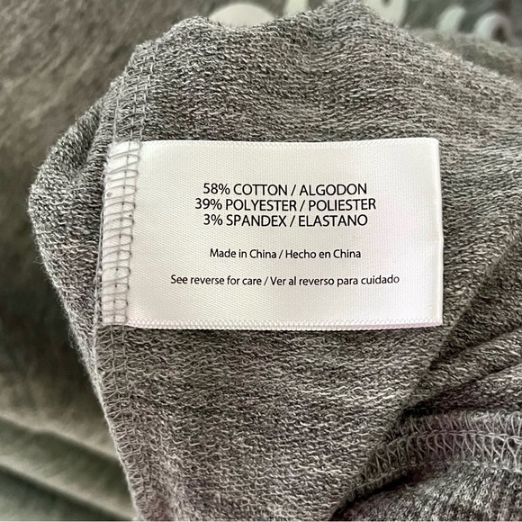 Wildfox Size Large Pour Favor Heather Gray Screen Print Wineglass Sweatshirt - Picture 6 of 7